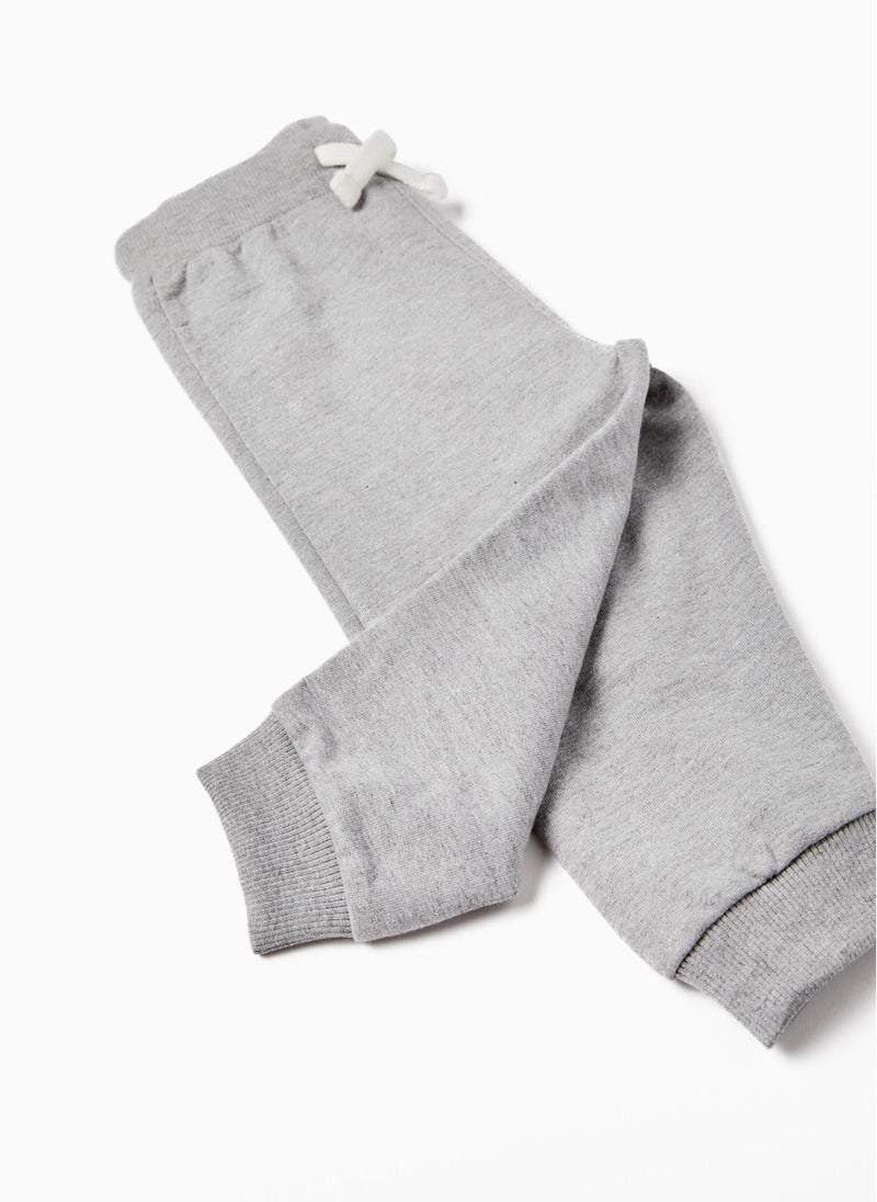 Cotton Joggers for Baby Boys, Grey