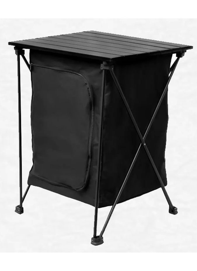 Outdoor Camping Cabinet, Cupboard Kitchen Station for Party Picnics - Folding Cooking Table with Storage Organiser