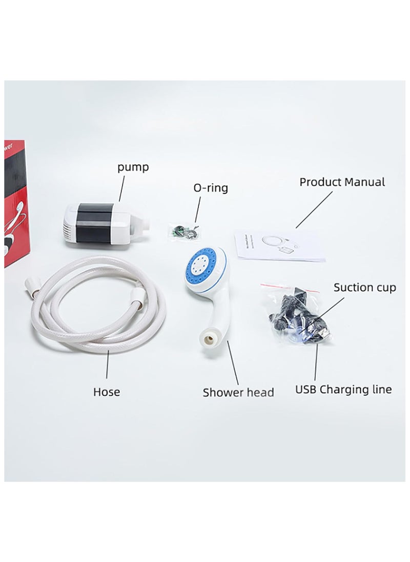 Outdoor Camping Shower Portable Shower for Camping Portable Camping Shower with Electric USB Rechargeable Battery