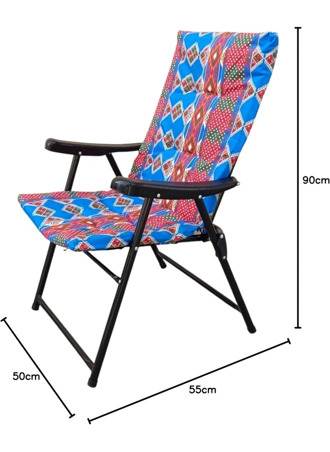 GO2CAMPS Foldable Camping Chair with Cushion Heavy Quality