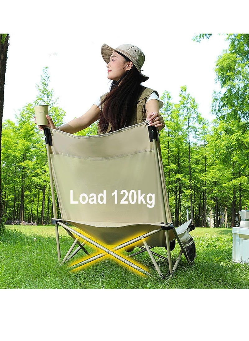 Folding Camping Chairs For Outside Poratable Beach Chair Folding Moon Chair Adjustable Backrest Hiking Picnic Fit For Seat Camping Outdoor Lounge Chair