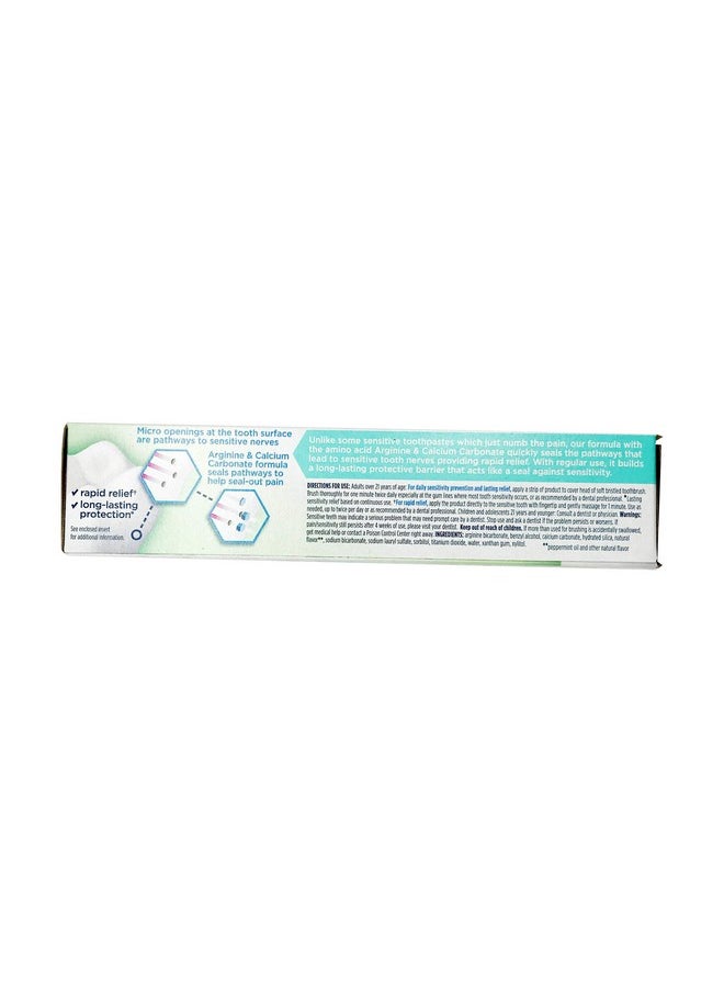 Natural Rapid Relief Sensitive Fluoride Free Toothpaste Fresh Mint 4 Ounce