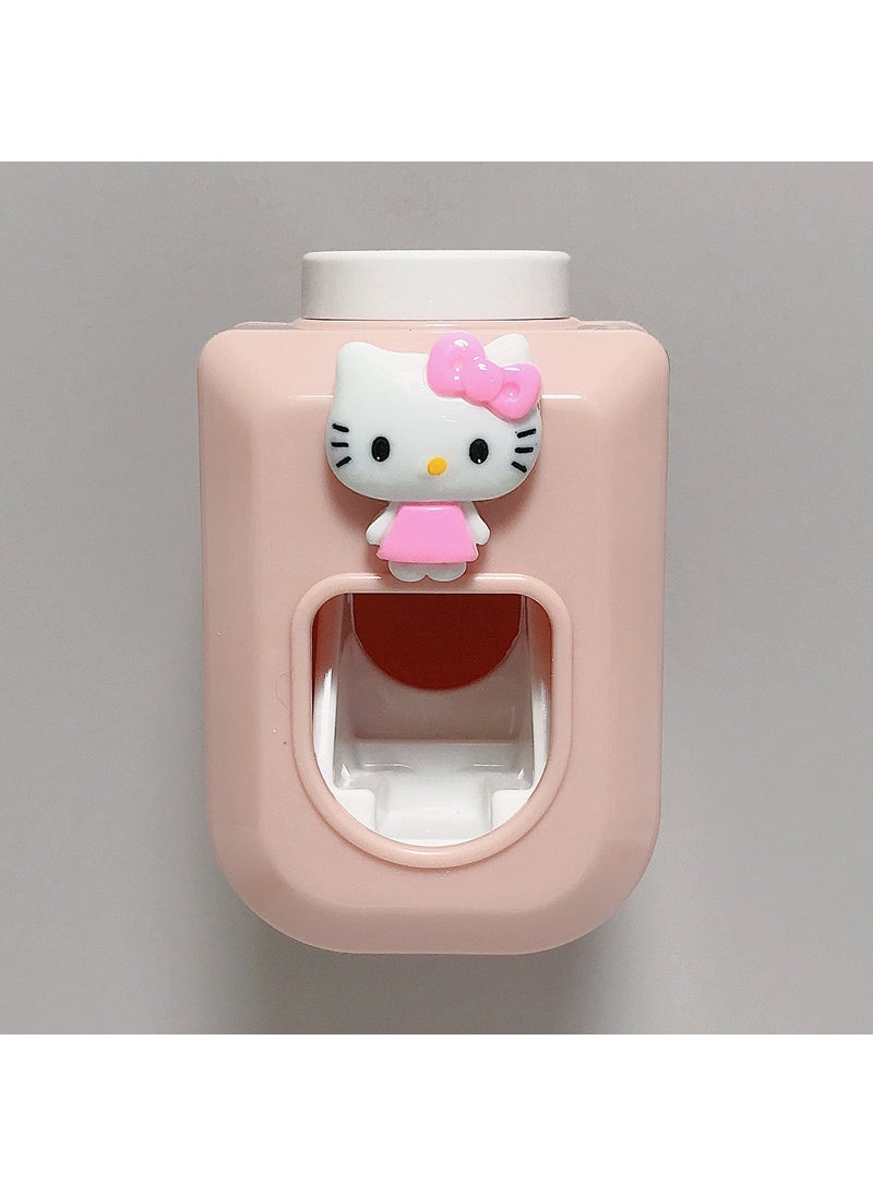 Cartoon cute wall-mounted automatic single toothpaste set cute children toothpaste squeezer toothpaste squeezerCat style Cat style