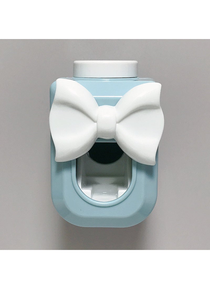 Cartoon cute wall-mounted automatic single toothpaste set cute children toothpaste squeezer toothpaste squeezerWhite Bow White Bow