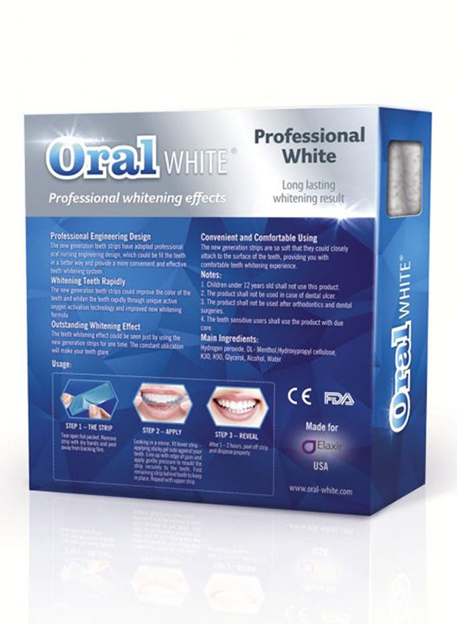 Professional Teeth Whitening Strips White