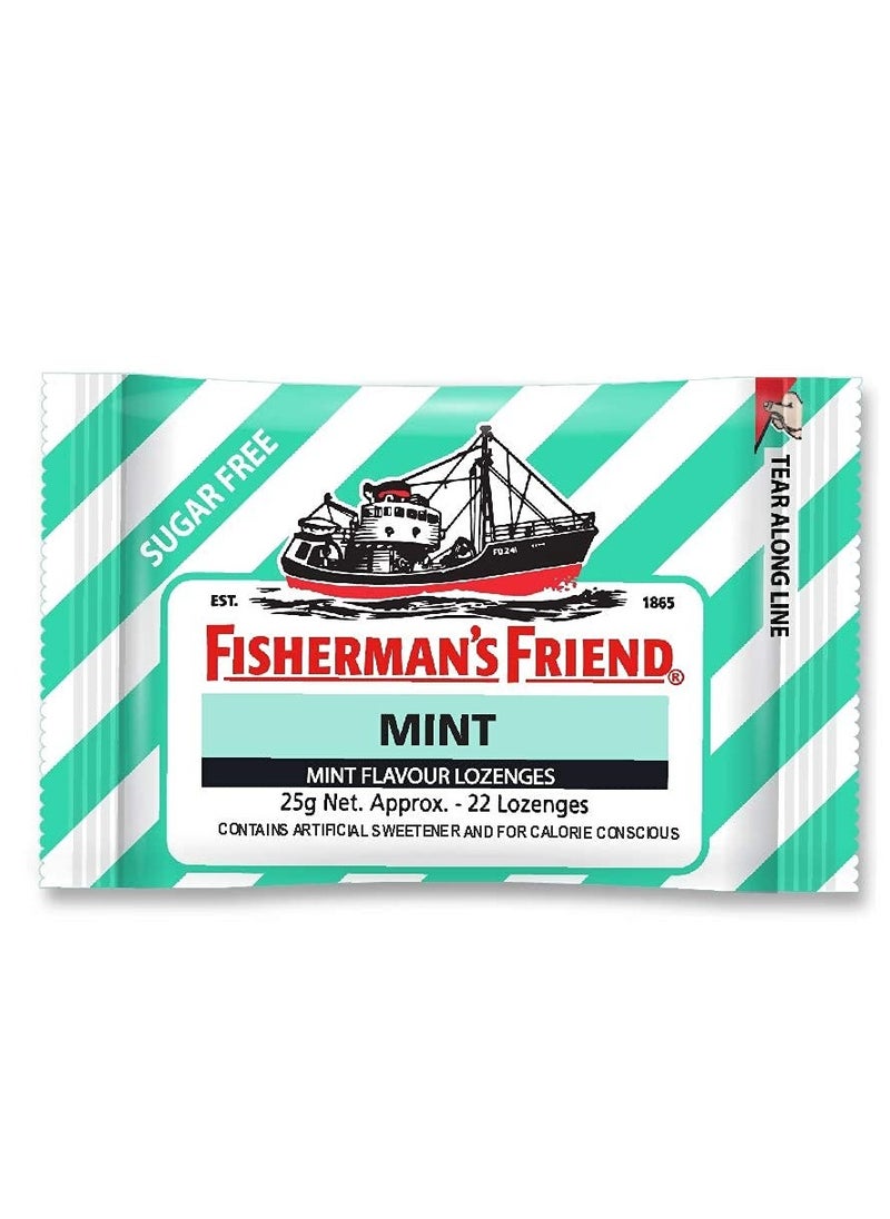 Fisherman's Friend Mouth Freshener, Refreshing and Cool Lozenges - Mint, 22 count each (Pack of 3)