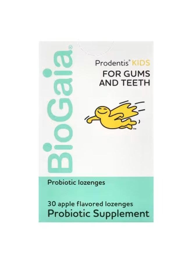 Prodentis Kids, For Gums and Teeth, Probiotic Lozenges, Apple , 30 Lozenges