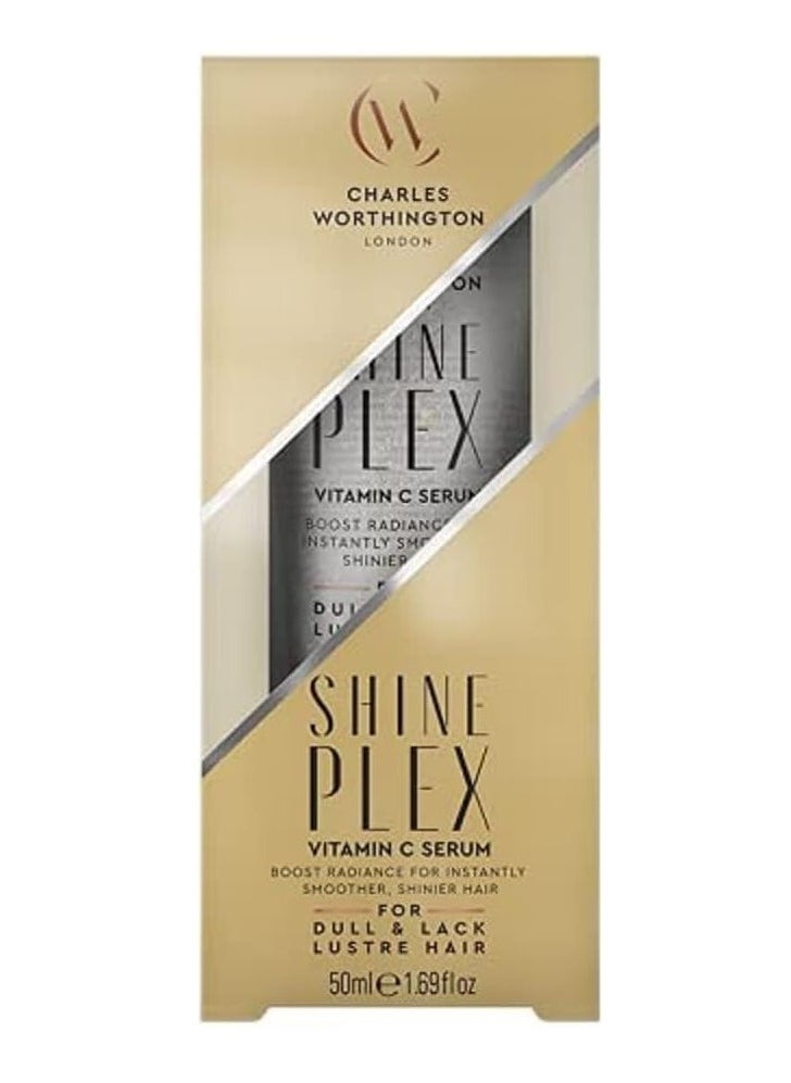 Shine Plex Glass Shine Serum Vitamin C to Hydrate and Nourish Hair Salon Smoothing Treatment for Women 50 ml