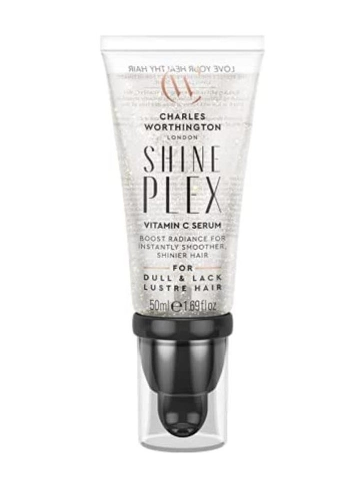 Shine Plex Glass Shine Serum Vitamin C to Hydrate and Nourish Hair Salon Smoothing Treatment for Women 50 ml