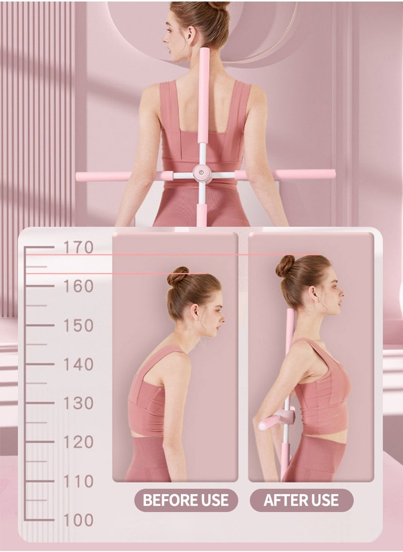 Back Straightener Posture Corrector, Yoga Sticks Stretching Tool for Posture, Humpback Correction Sticks Stretching Tool, Back Brace Women Posture Corrector for Men kids