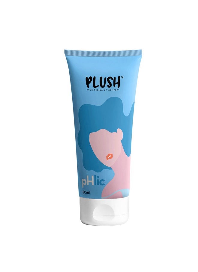 Phlic Aloe Infused Personal Lubricant For Men & Women- Unflavoured, 50Ml | Skin Friendly Ph Balanced Lube Helps Prevents Dryness | Easy To Wash Off & Convenient For Use