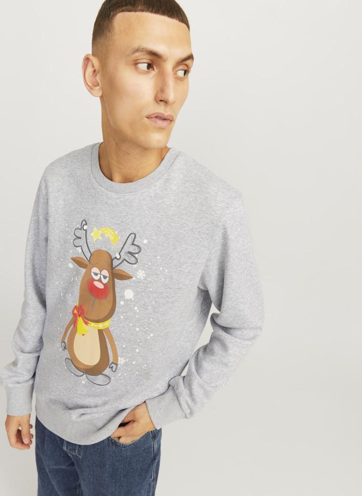 Jjxmas Christmas  Print Sweatshirts