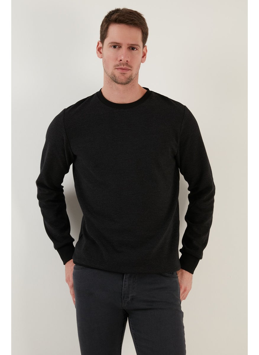 Cotton Regular Fit Crew Neck Sweat Men's Sweat 59052411