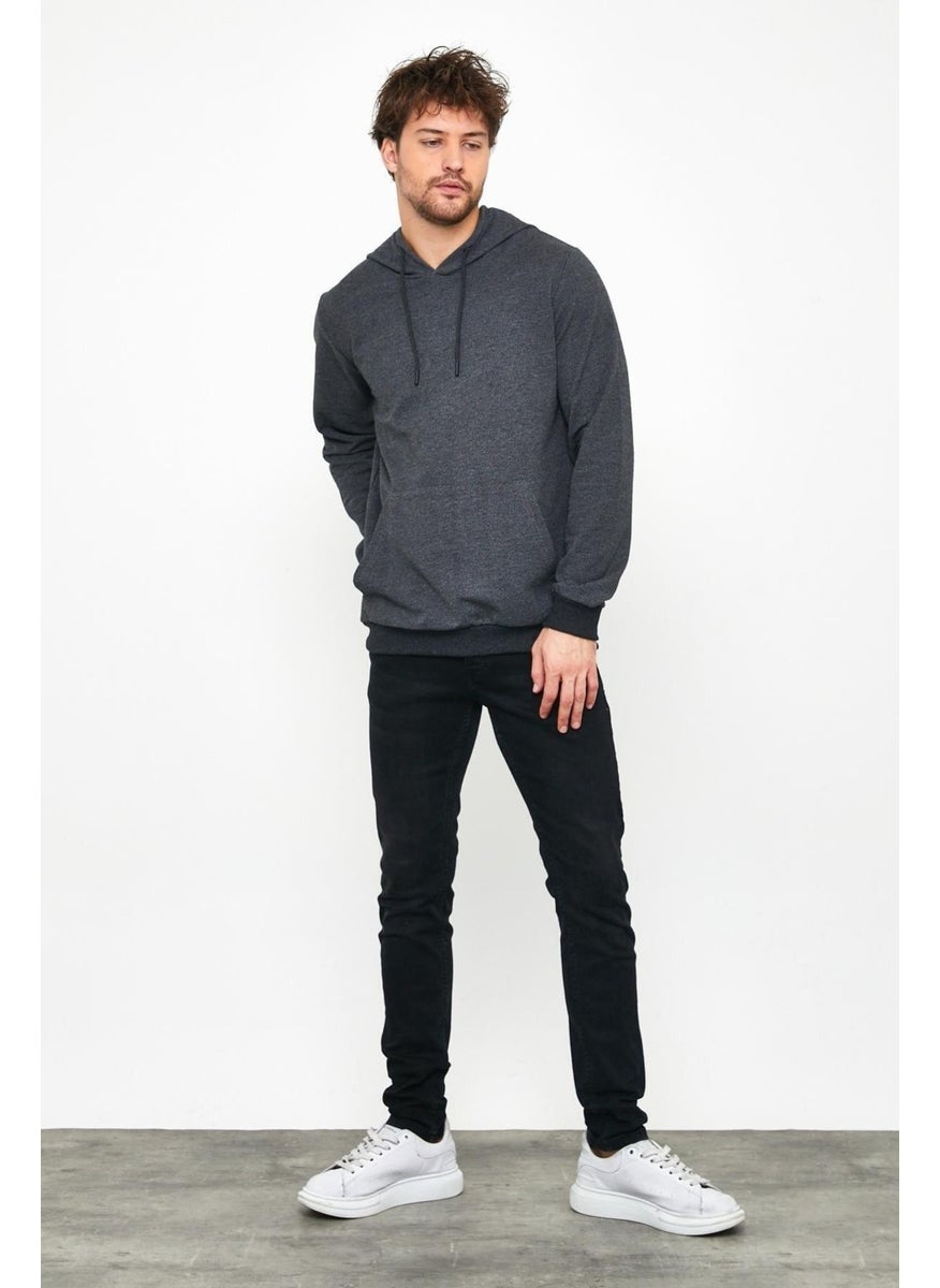 Men's Sweatshirt Hooded Pocket Regular Fit