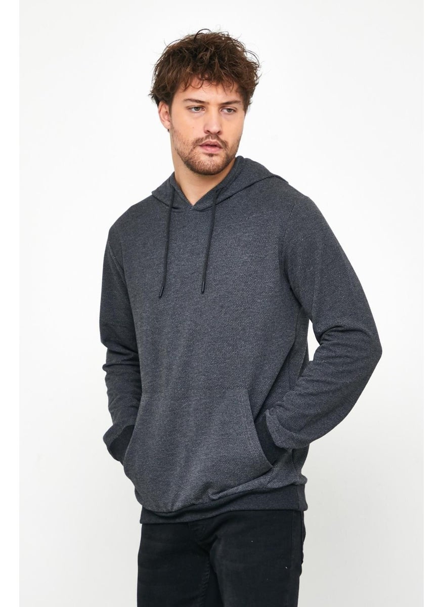 Men's Sweatshirt Hooded Pocket Regular Fit