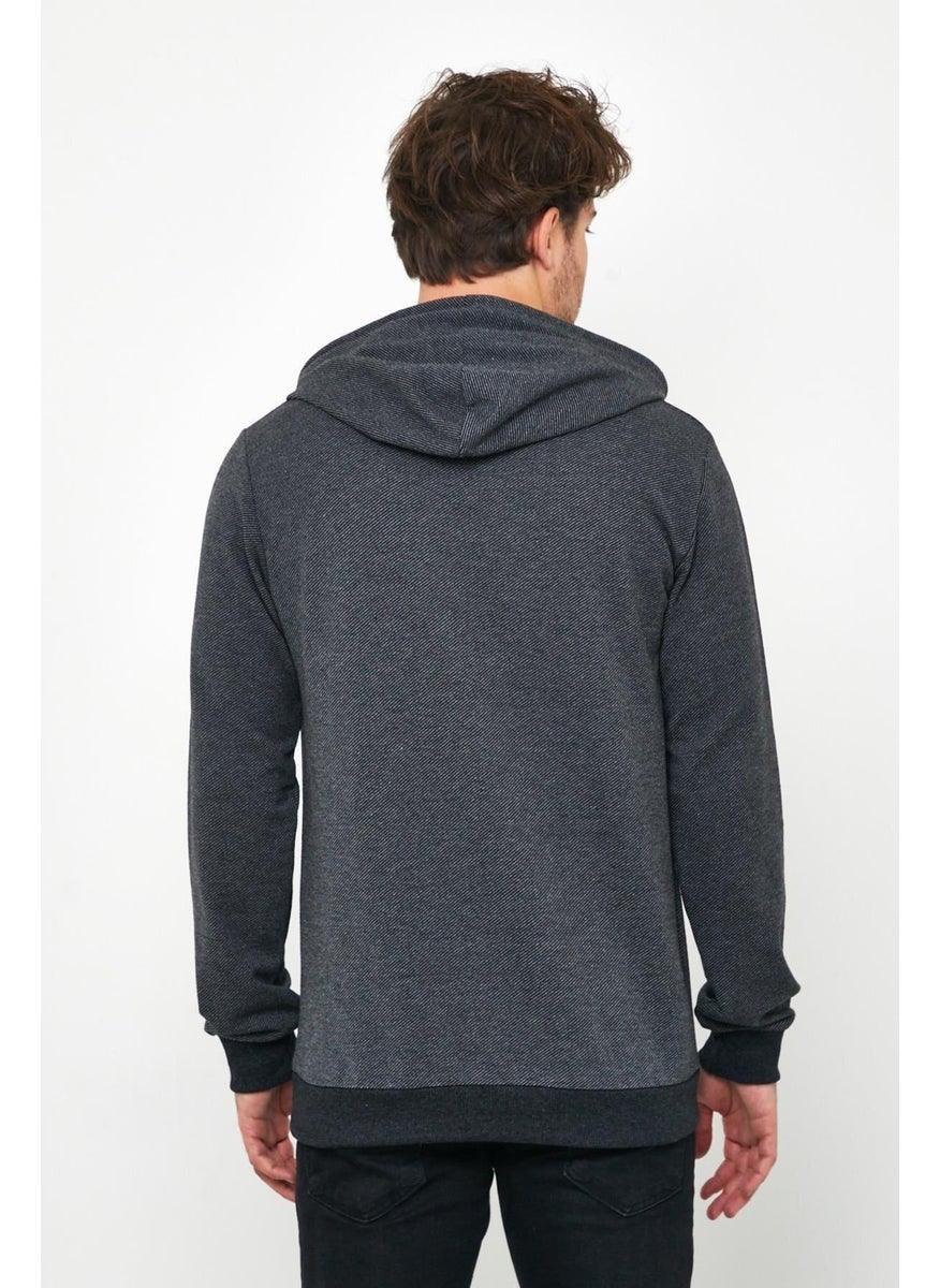 Men's Sweatshirt Hooded Pocket Regular Fit