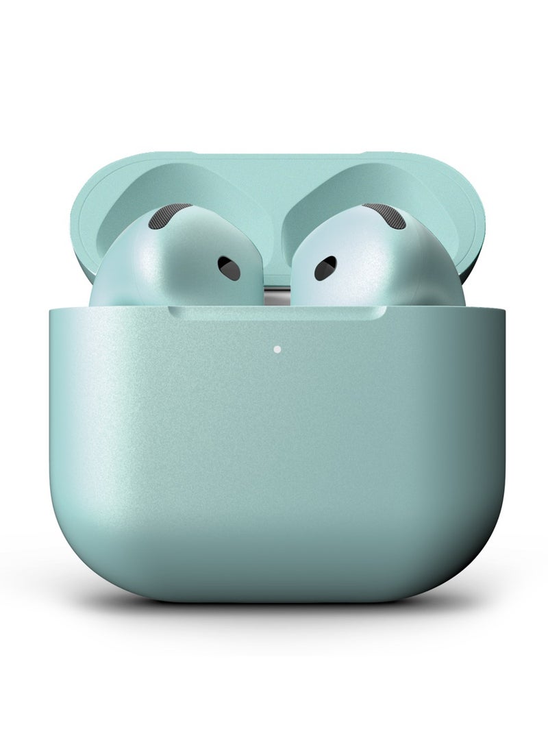 MERLIN CRAFT CUSTOMIZED APPLE AIRPODS 4 TEAL 16