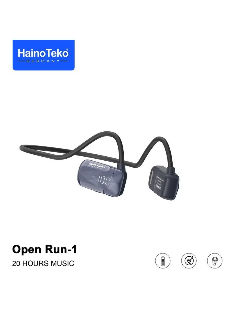 Haino Teko Germany 3D Sound Effect Wireless Bluetooth Earphone with Super Clear Mic - Open Run 1