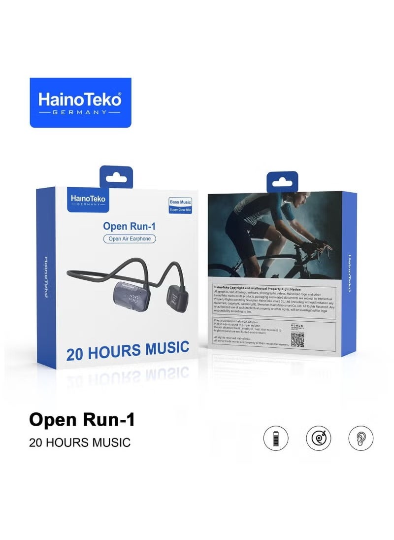 Haino Teko Germany 3D Sound Effect Wireless Bluetooth Earphone with Super Clear Mic - Open Run 1