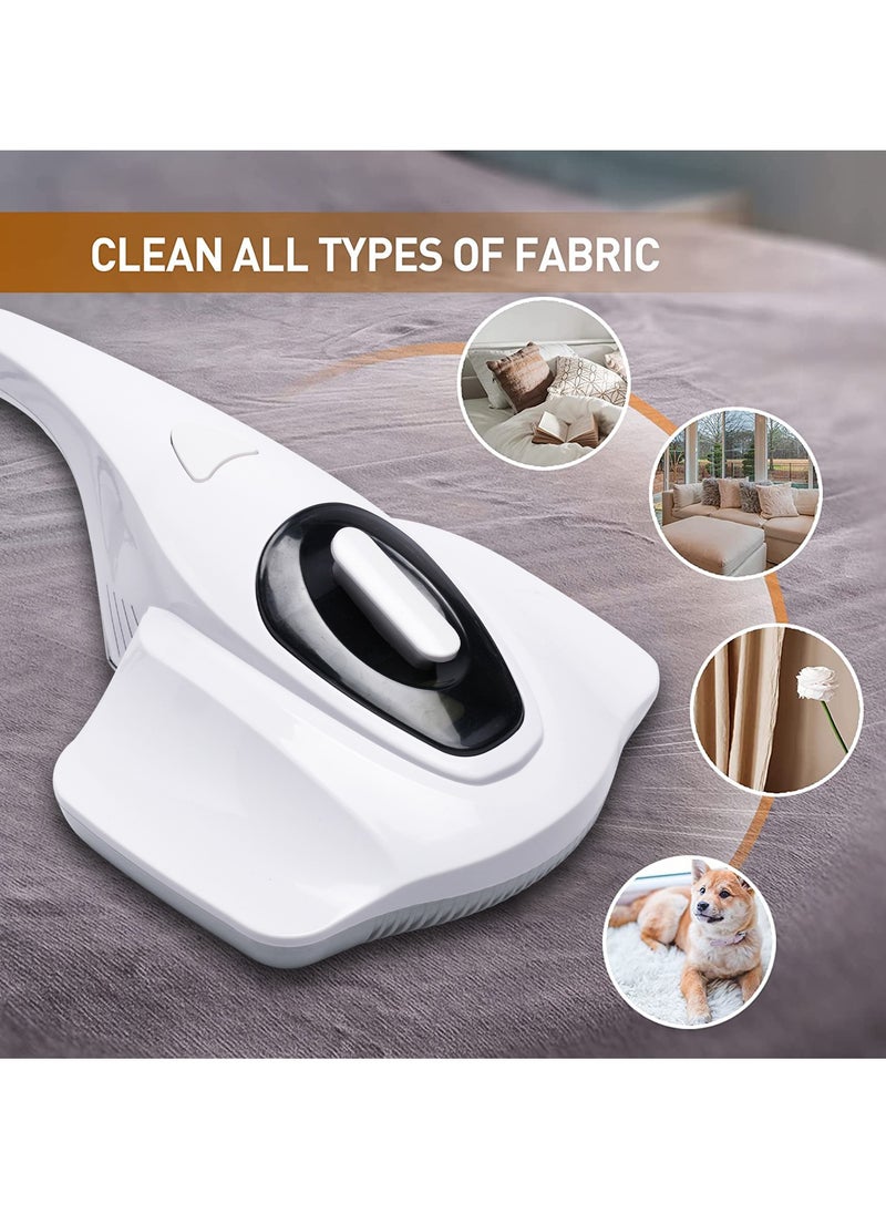 Mattress Vacuum Cleaner, Large Suction Mite Remover, Handheld UV Bed Vacuum, Wireless Mite Remover Cleaning Machine with Powerful Suction