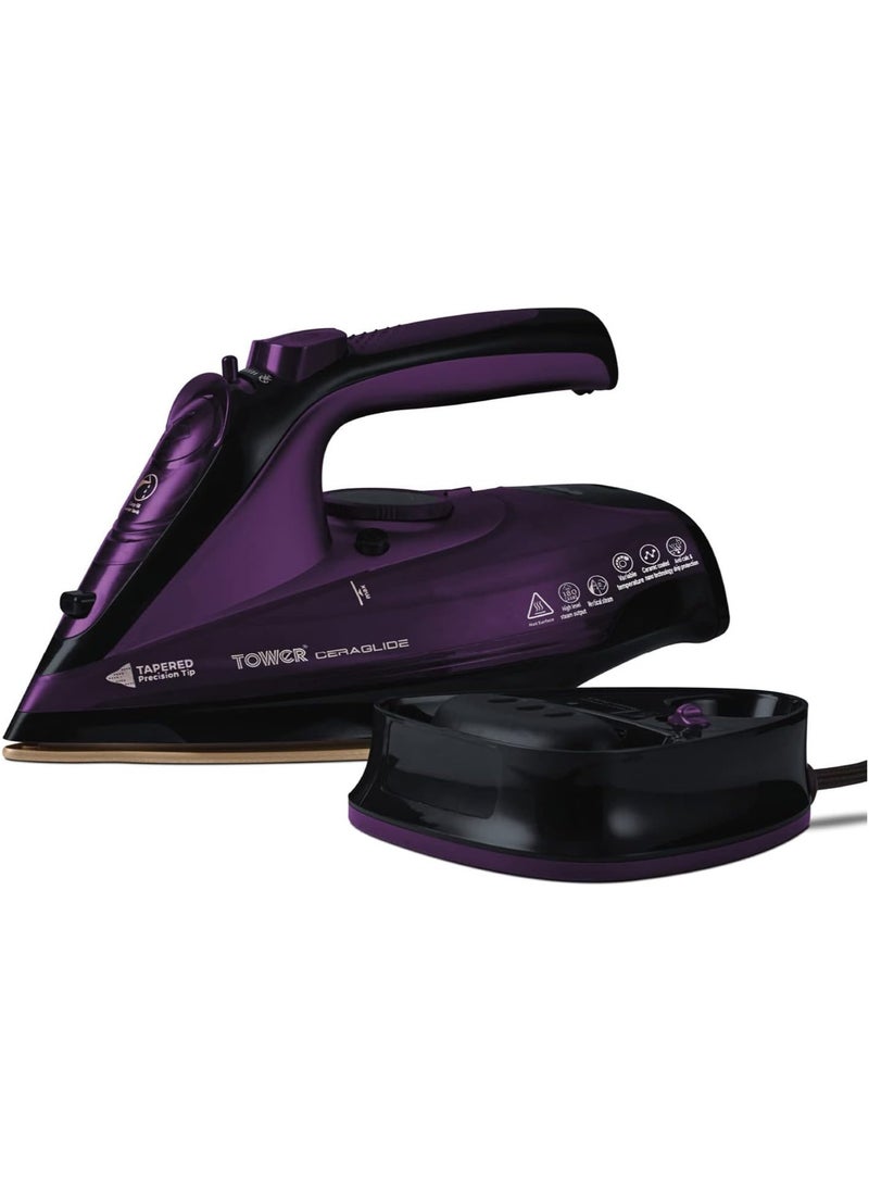 Tower Wireless Steam Iron with Ceramic Sole, Steam Iron