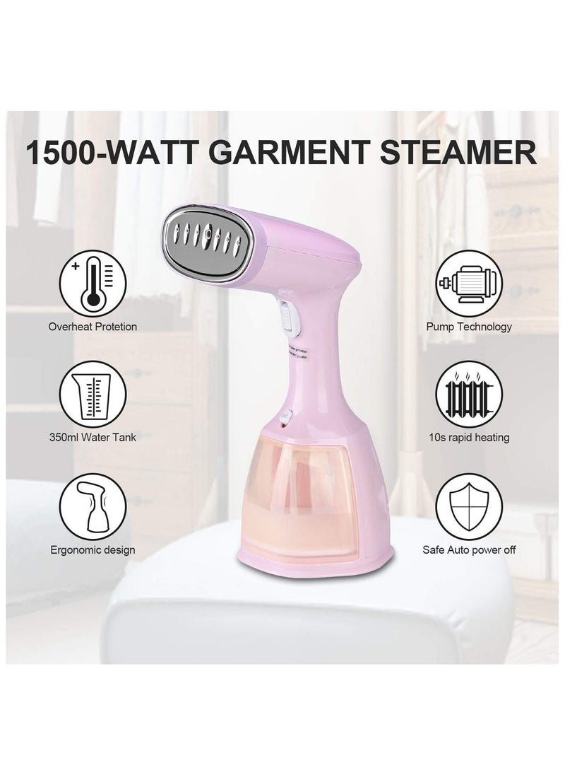 1500W Detachable 350ml Water Tank-Mini Travel Iron Steam-15s Fast Heating Portable Clothes Steamer Iron-Portable Fabric Steam Iron Auto Shut Off And Leak Proof-Fast Heating Wrinkle Remover