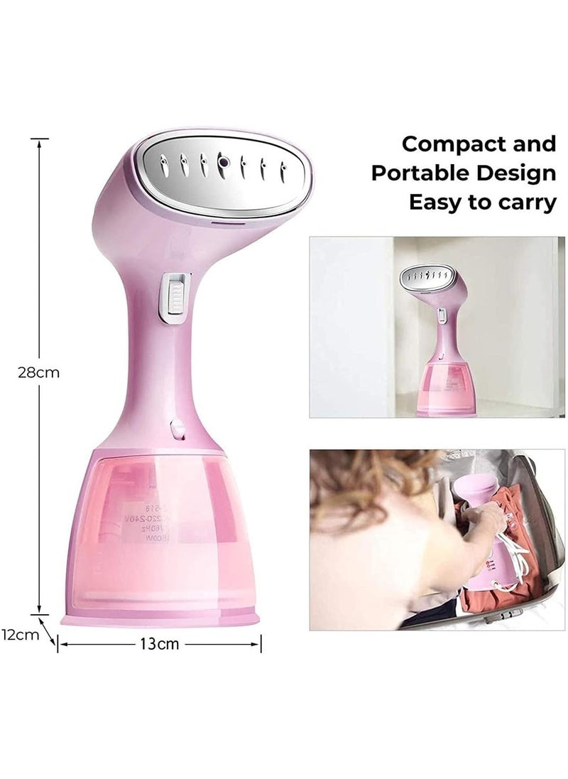 1500W Detachable 350ml Water Tank-Mini Travel Iron Steam-15s Fast Heating Portable Clothes Steamer Iron-Portable Fabric Steam Iron Auto Shut Off And Leak Proof-Fast Heating Wrinkle Remover