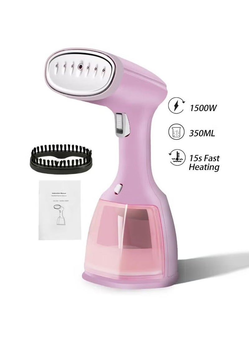 1500W Detachable 350ml Water Tank-Mini Travel Iron Steam-15s Fast Heating Portable Clothes Steamer Iron-Portable Fabric Steam Iron Auto Shut Off And Leak Proof-Fast Heating Wrinkle Remover