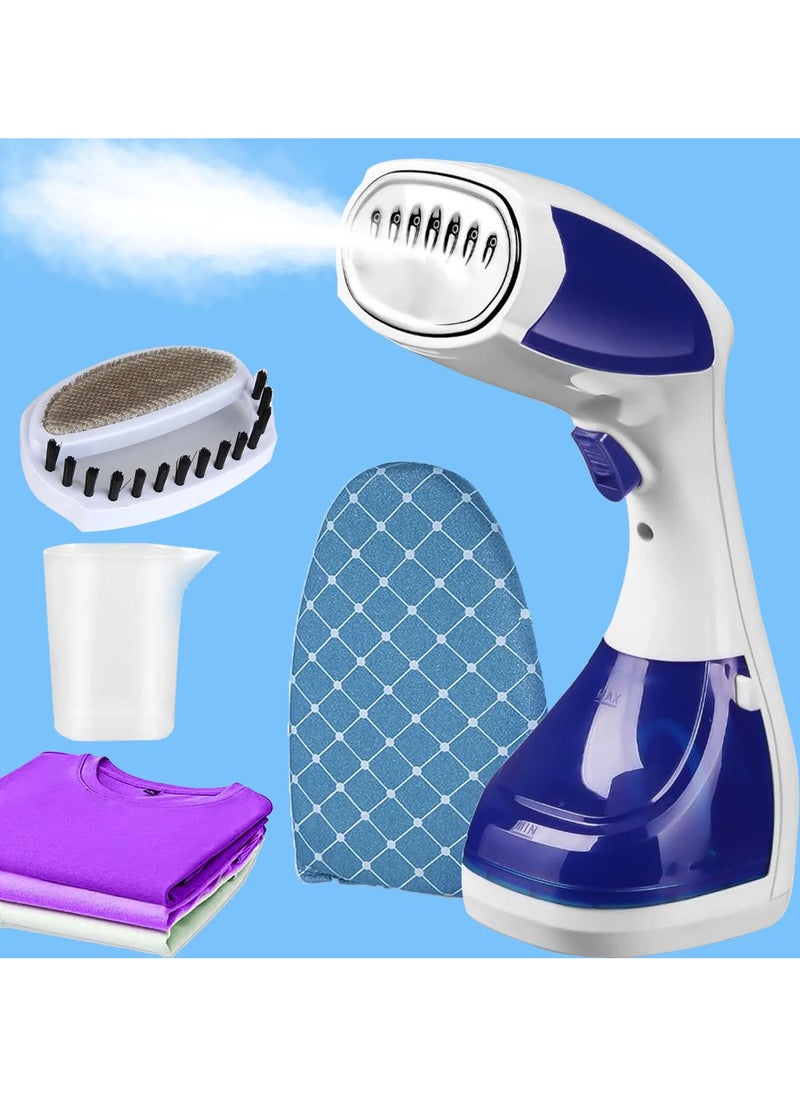 Steamer for Clothes Fabric Steamer, Powerful Handheld Portable Travel Garment Steamer Fabric Wrinkle Remover, 15s Fast Heat-up，280ml Large Detachable Water Tank LS