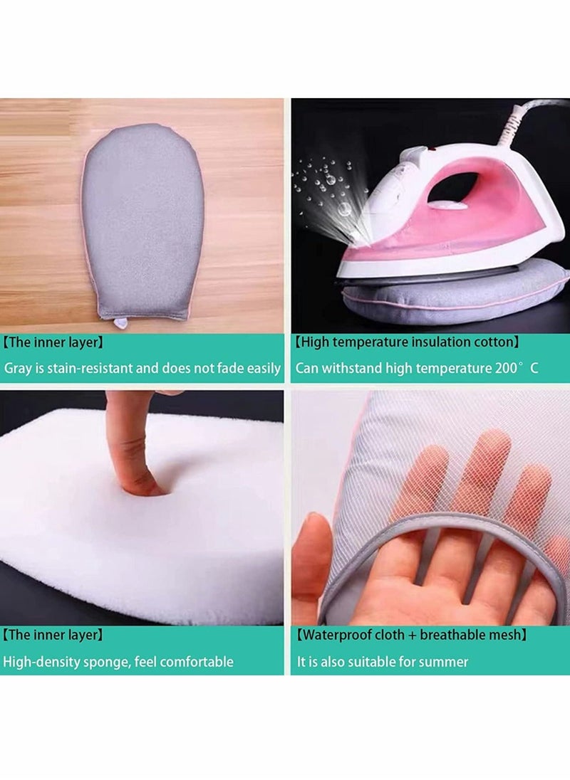 Steamer Gloves, Garment Steamer Ironing Glove, Waterproof Anti Steam Mitt with Finger Loop, Complete Care Protective Garment Steaming Mitt, Heat Resistant Gloves for Clothes Steamers