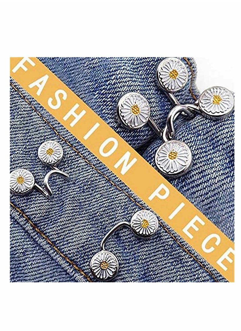 Adjustable Nail-Free Waist Buckle, Waist Buckle Extender Set Jeans Extender Waist Extender Button for Pants Jeans, The Best Tool to Tighten Pants and Skirts 3 Set