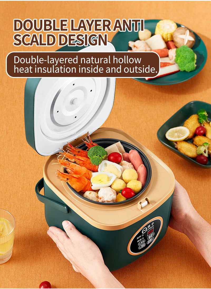 1.2L Mini Multifunctional Nonstick Rice Cooker 200W Small Portable Automatic Intelligent Home Rice Cooker for 1-2 People