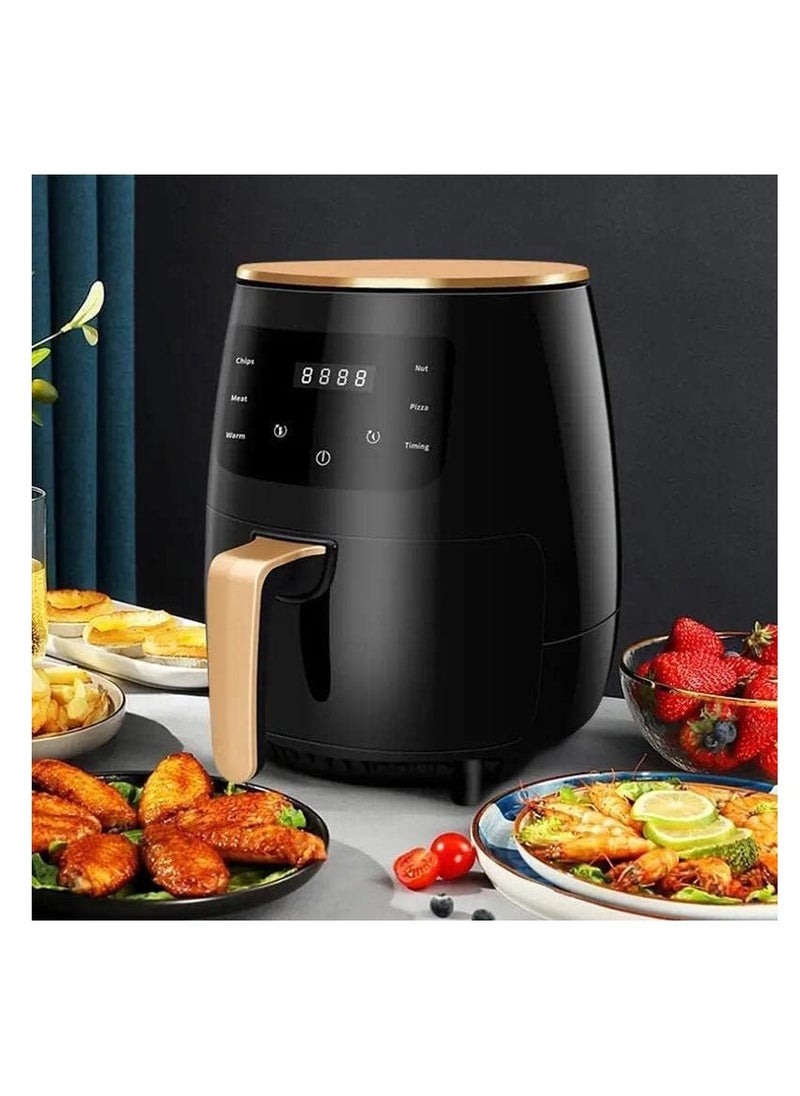 Air Fryer Black 2400W Healthy Non-Stick Multifunction Touch Screen Hot 6L Air Fryer