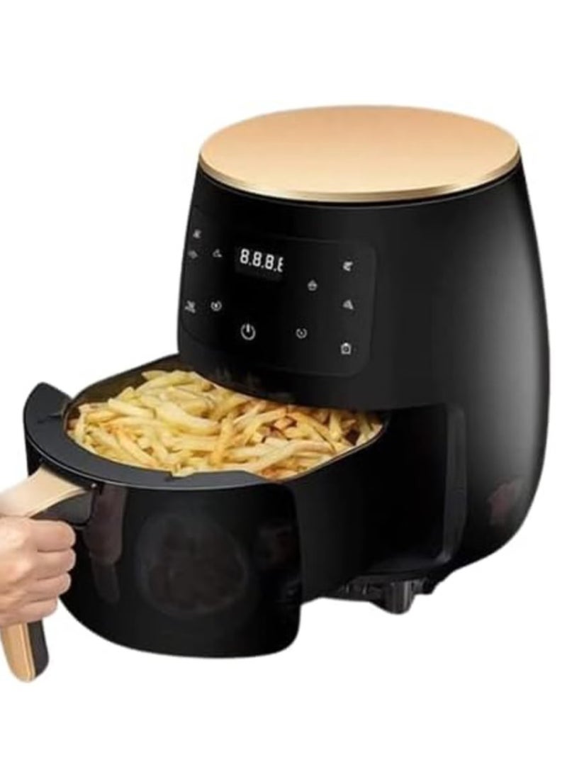 6L Oil-Free Electric Air Fryer – Large Capacity Non-Stick Fryer for French Fries, Sweet Potatoes & More – Fat Reduction & Preset Cooking for 4-5 People