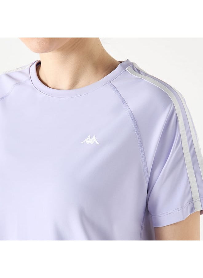 Kappa Logo Print T-shirt with Crew Neck and Short Sleeves