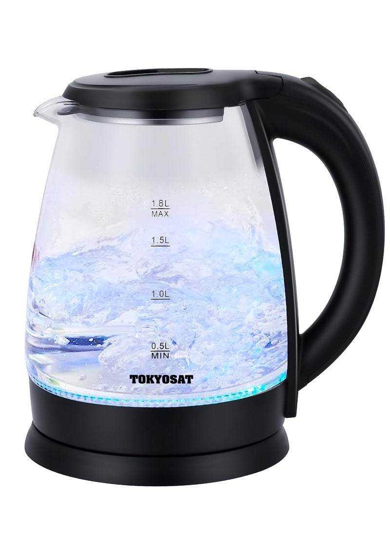 TOKYOSAT ELECTRIC GLASS KETTLE , 1.8 L