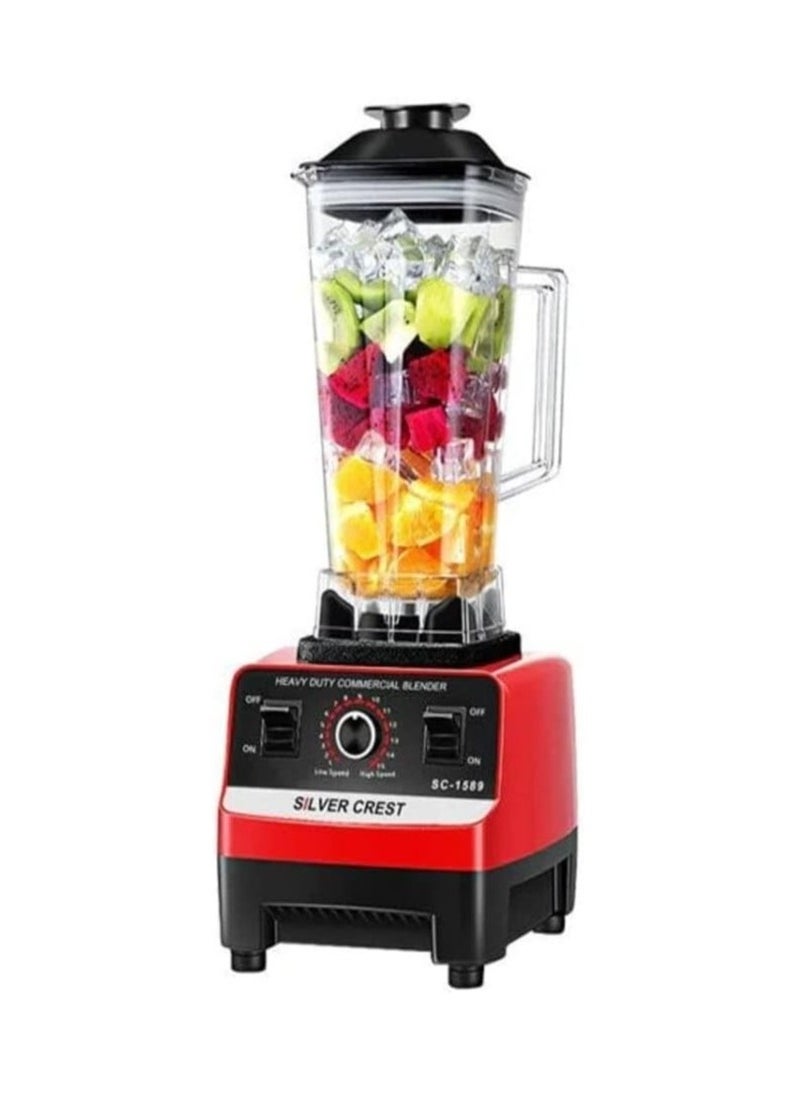 Heavy Duty Blender Commercial, Stainless Steel, Blades Fruit Processor, Grinder, Maker