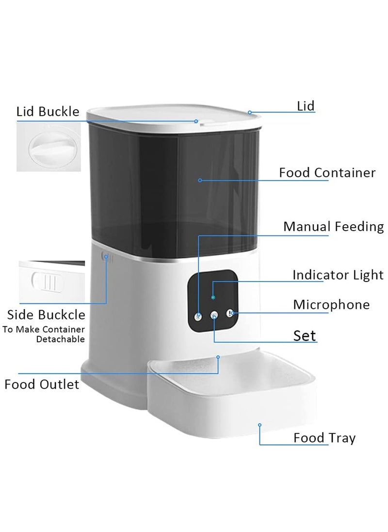 Intelligent Pet Feeder Cat And Dog Feeder Timing Quantitative Intelligent Feeder Automatic Feeder Cat And Dog Universal