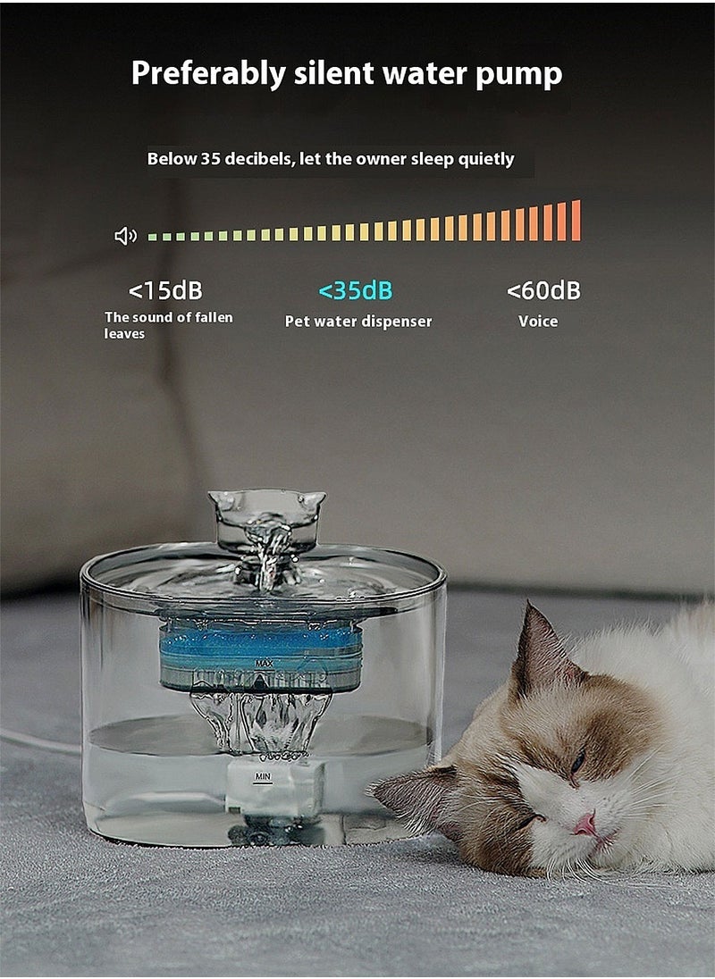 Cat Water Fountain Pet Water Dispenser Cat Smart Drinker Recirculating Flow Water Dog Water Feeder