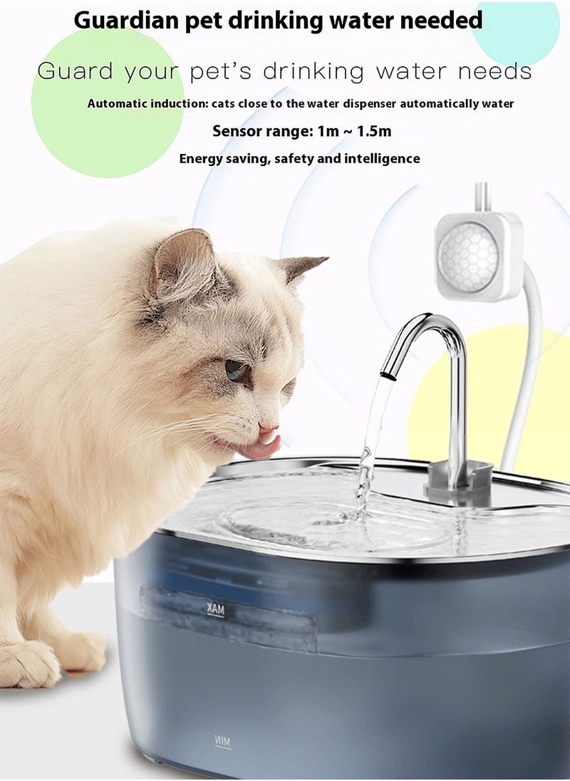 Large Capacity Cat Water Dispenser Automatic Circulation Flow Water Intelligent Cat and Dog Drinking Bowl