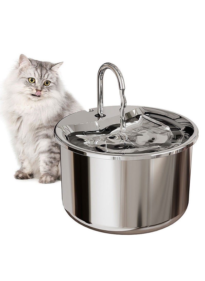 Pet Intelligent Water Dispenser Stainless Steel Fountain Automatic Circulation Cat Water Dispenser