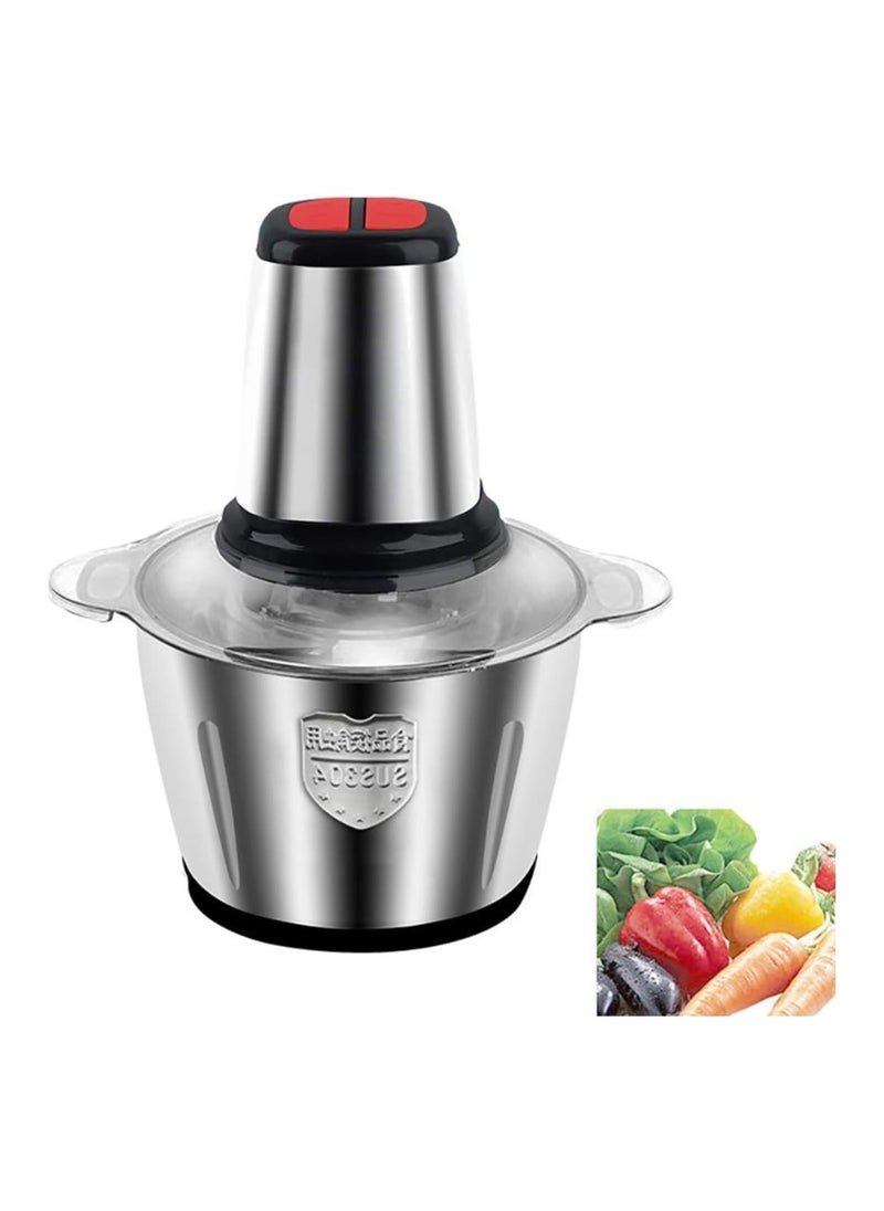 LUBUY Meat Grinder Multifunction Electric Meat Grinder Household Stainless Steel Vegetables Multifunctional Electric Food Chopper,3L