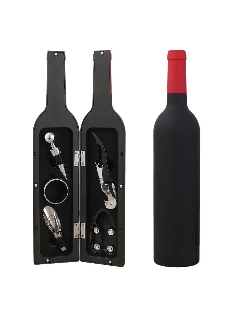 Creative Red Wine Set 5-Piece Set Bottle Opener Wine Stopper High-End Wine Set 5-Piece Set Red Wine Set Gift