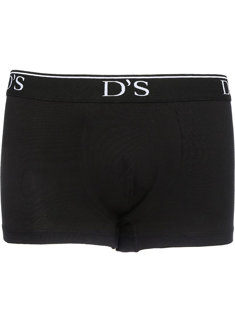 D'S Groom Regular Fit Plain Black Men's 3-Pack Boxer