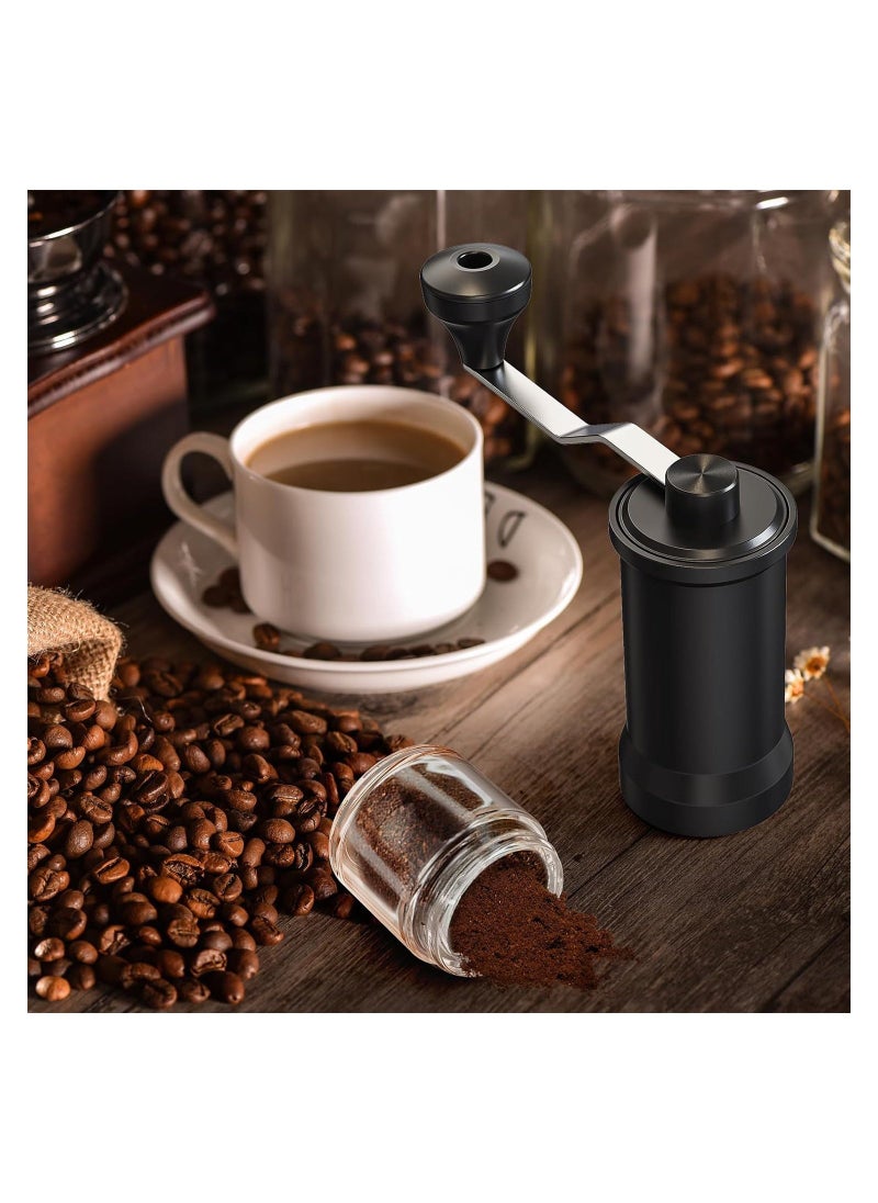 Portable Manual Coffee Grinder - 5 Adjustable Coarseness Settings - Espresso, Drip, French Press, and Pour Over - Perfect for Home, Camping, Travel