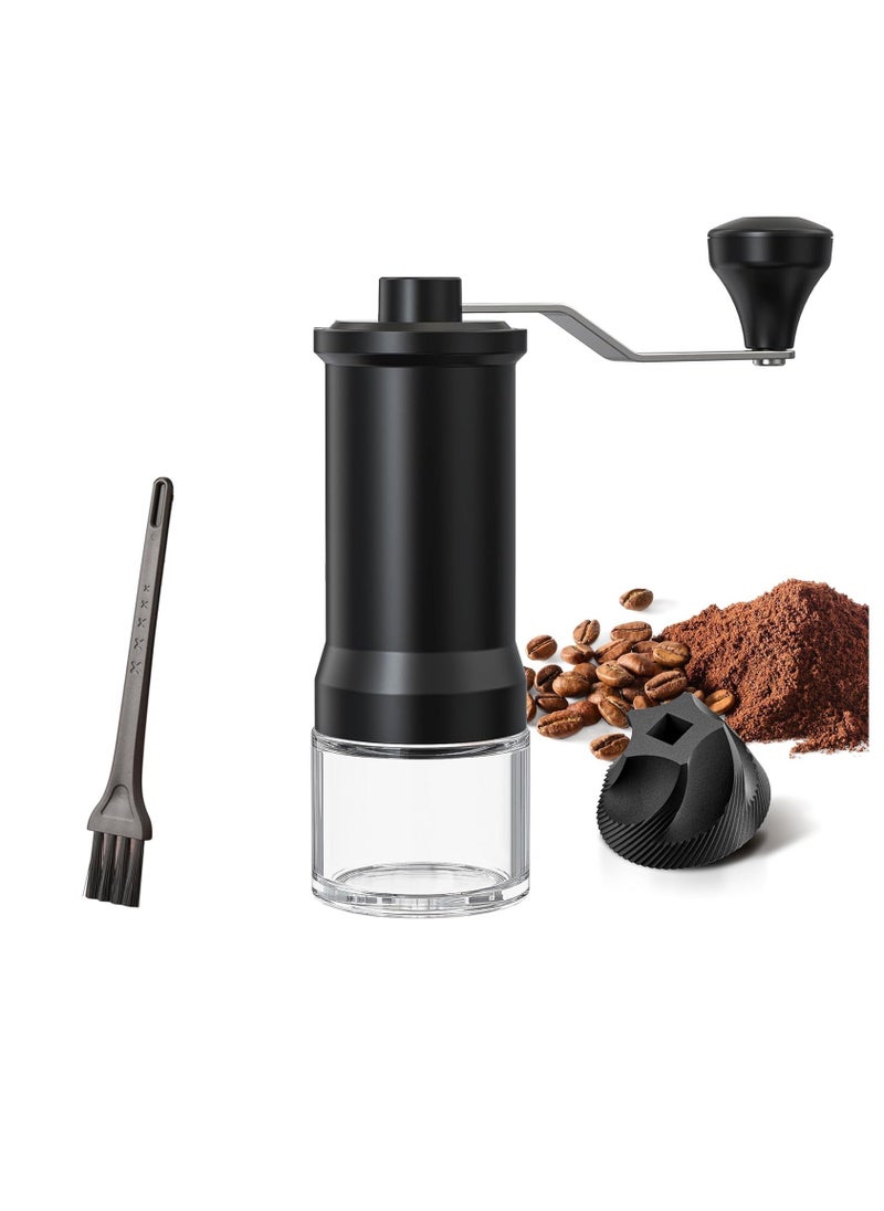 Portable Manual Coffee Grinder - 5 Adjustable Coarseness Settings - Espresso, Drip, French Press, and Pour Over - Perfect for Home, Camping, Travel