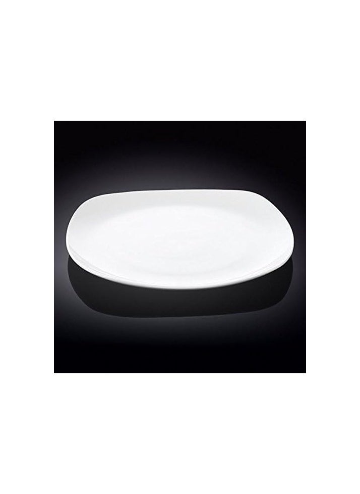 Wilmax England Square Platter, 29.5 cm Length x 29.5 cm Width, White