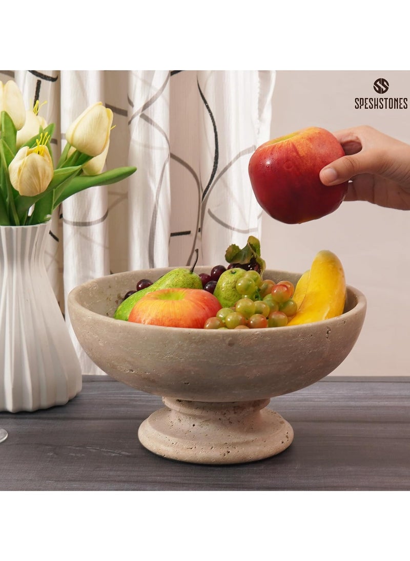 Travertine Marble Fruit Bowl | 10