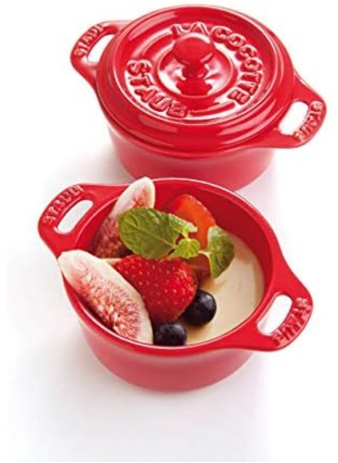 Staub Ceramic 10cm Cherry Mini Cocotte