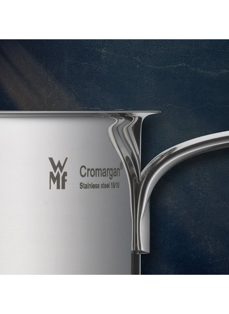 Saucepan  16 Cm Approx. 1.2L Mini Stackable Pouring Rim Metal Lid Cromargan Stainless Steel Polished Suitable For Induction Hobs Dishwasher Safe